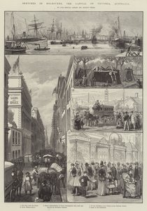 Luonnokset Melbournessa, Victorian pääkaupungissa Australiassa